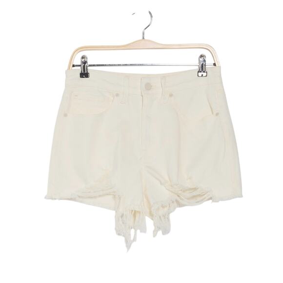 NWT Good American 90’s Denim Frayed Hem Shorts - Picture 1 of 7